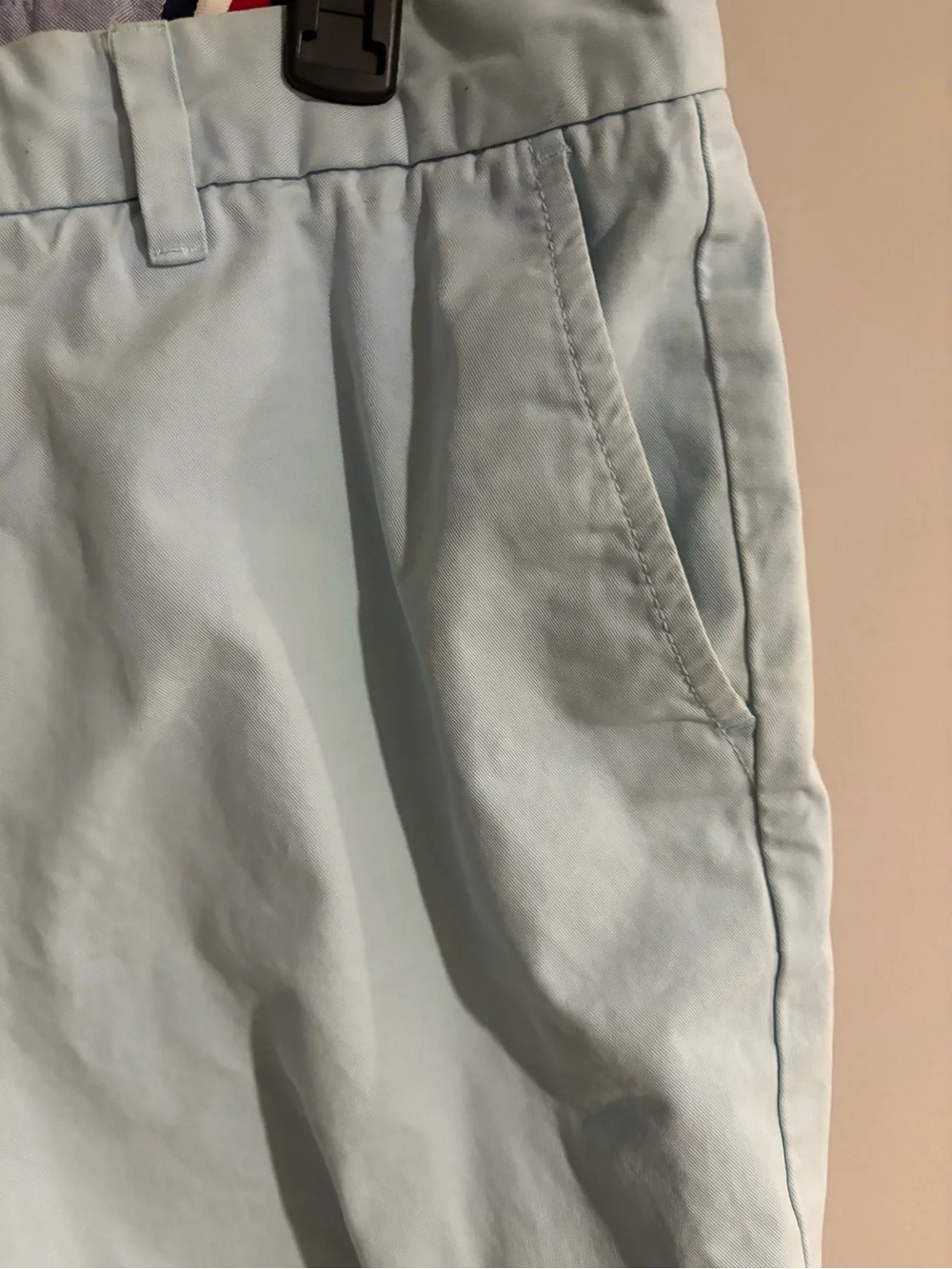 Tommy Hilfiger Chino Shorts Men’s 33 Light Blue Classic Preppy